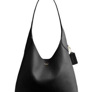 Coach Black Brooklyn 28 Leather Hobo Bag